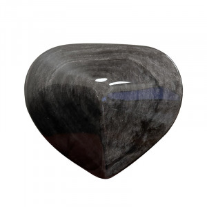 Cœur en Obsidienne argentée - Mexique - Pièce unique - 202109_105