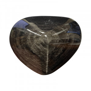 Cœur en Obsidienne argentée - Mexique - Pièce unique - 202109_108