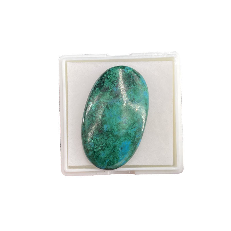 Cabochon Chrysocolle ovale - Pièce unique - 202202_22