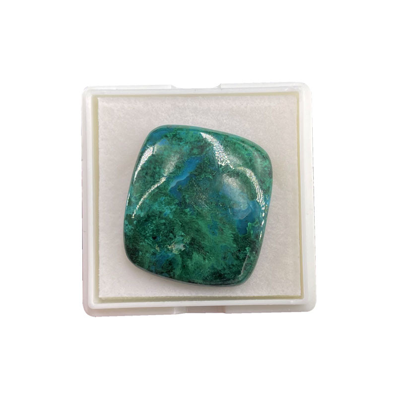 Cabochon Chrysocolle rectangle - Pièce unique - 202202_23