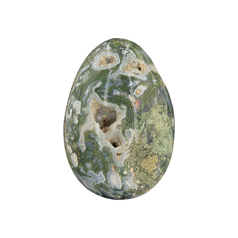 œuf en Agate mousse cristallisé - Inde - la pièce