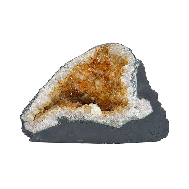 Géode d'Améthyste chauffée (citrine) - Brésil - Pièce unique - 202212_39