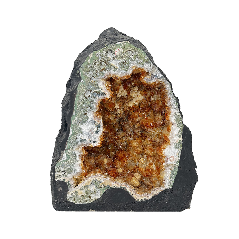 Géode d'Améthyste chauffée (citrine) - Brésil - Pièce unique - 202212_44