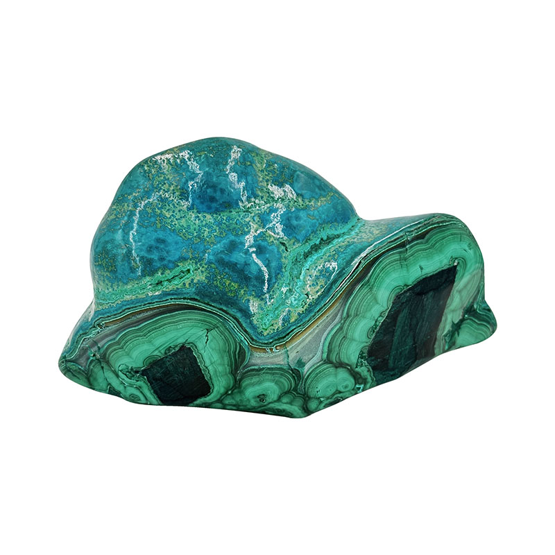 Forme libre en Malachite et Chrysocolle - Pièce unique - 202212_89