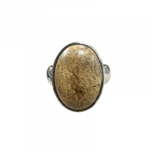 Bague Jaspe Léopard - Argent 0.925 - Taille 55 - Pièce unique - 202301_93