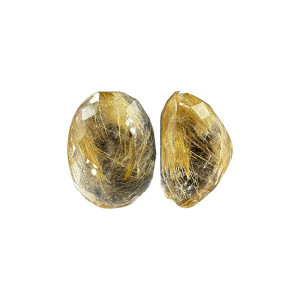 Pierre taillée ovale - Quartz rutile - Pièce unique - 202302_70