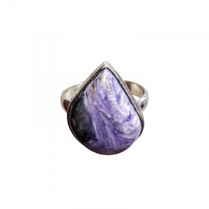 Bague Charoite - Taille 58 - Pièce unique - 202302_02