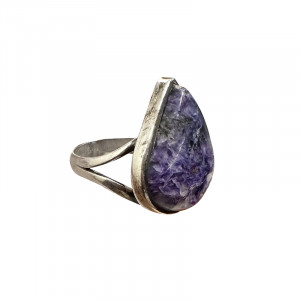 Bague Charoite - Taille 59 - Pièce unique - 202302_03