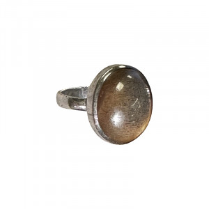 Bague Pierre de soleil étoilé - Taille 57 - Pièce unique - 202302_06