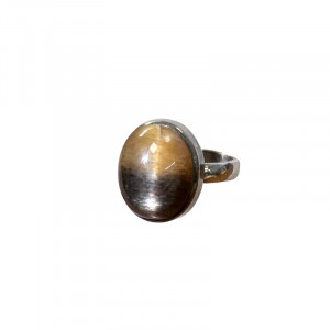 Bague Pierre de soleil étoilé - Taille 54 - Pièce unique - 202302_07