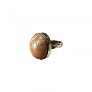 Bague Pierre de soleil étoilé - Taille 54 - Pièce unique - 202302_09