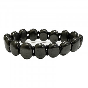 Bracelet ovale - Shungite - Pièce unique - 202302_146