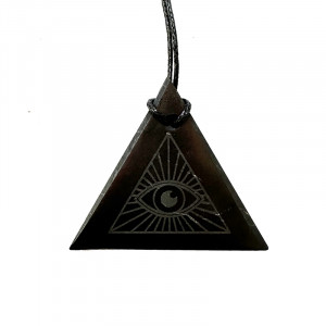 Pendentif Shungite « Œil d'Horus » - Pièce unique - 202302_157