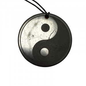 Pendentif Shungite « Yin Yang » - Pièce unique - 202302_164