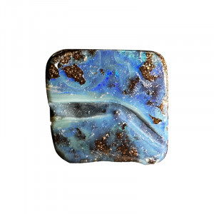 Cabochon carré - Opale boulder - Pièce unique - 202302_188