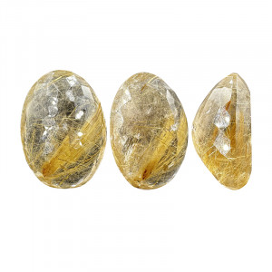 Pierre taillée ovale - Quartz rutile - Pièce unique - 202302_62