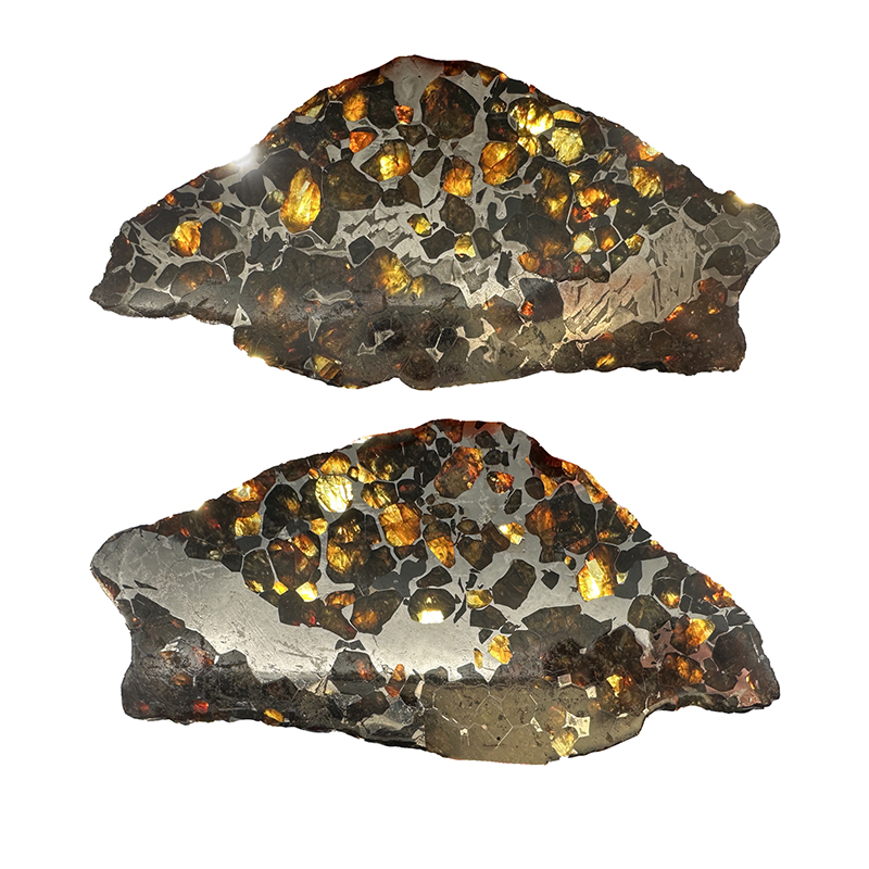 Plaque en météorite Pallasite - Pièce unique - 202305_20