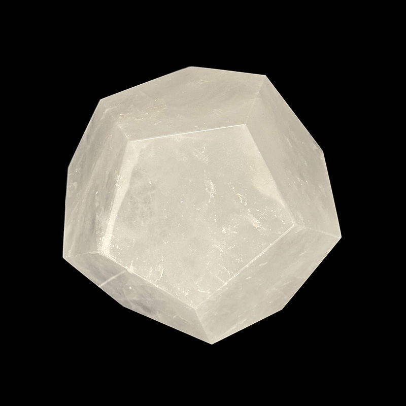 Dodécaèdre en Cristal de roche - Pièce unique - 202309_64