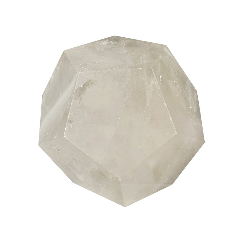 Dodécaèdre en Cristal de roche - Pièce unique - 202309_65