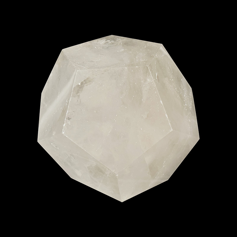 Dodécaèdre en Cristal de roche - Pièce unique - 202309_65