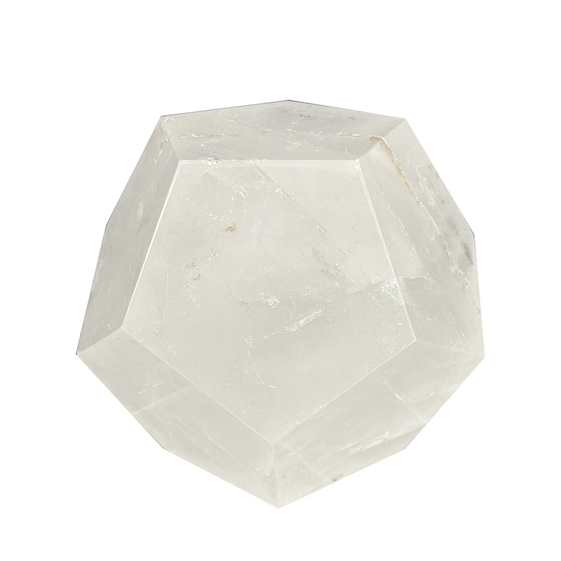 Dodécaèdre en Cristal de roche - Pièce unique - 202309_66