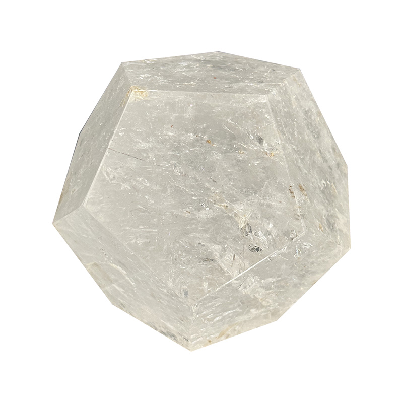 Dodécaèdre en Cristal de roche - Pièce unique - 202309_68