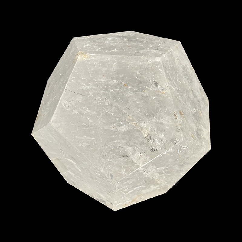 Dodécaèdre en Cristal de roche - Pièce unique - 202309_68
