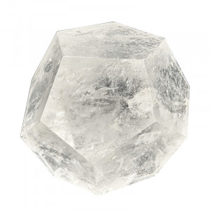 Dodécaèdre en Cristal de roche - Pièce unique - 202309_69