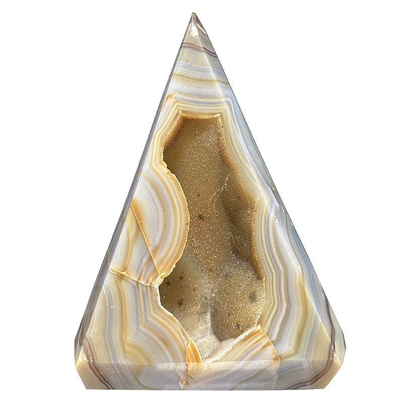 Prisme en Agate cristallisée extra - Pièce unique - 202404_48