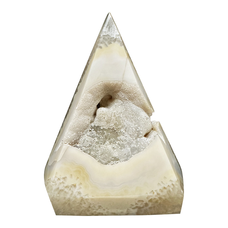 Prisme en Agate cristallisée extra - Pièce unique - 202404_49