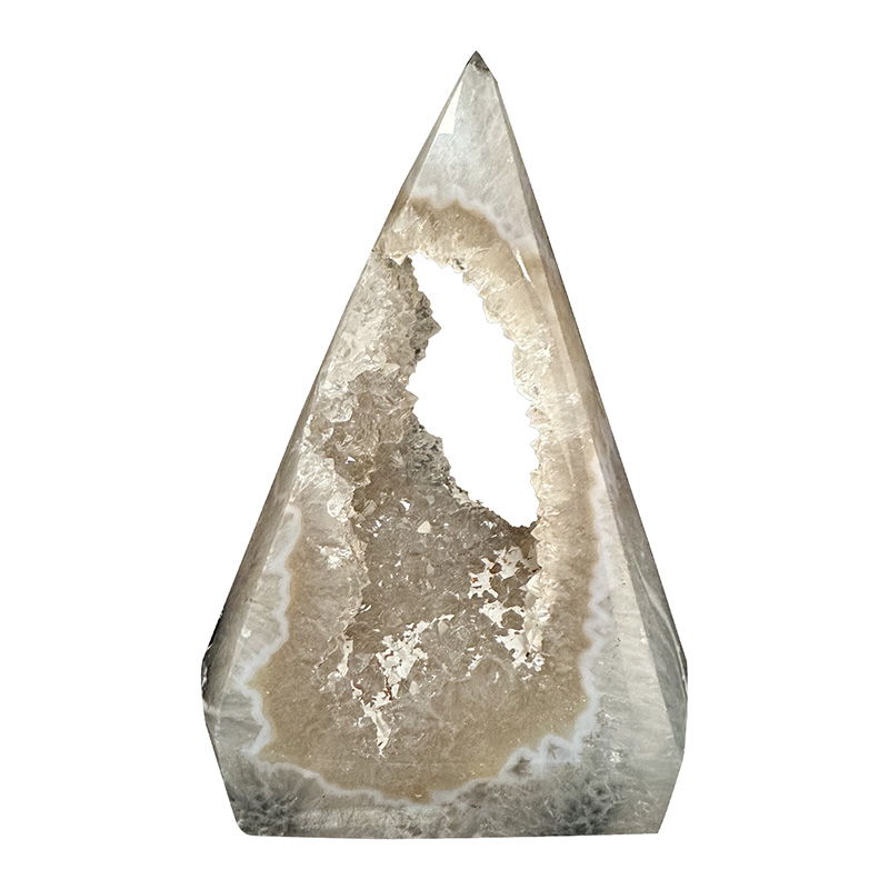 Prisme en Agate cristallisée extra - Pièce unique - 202404_50