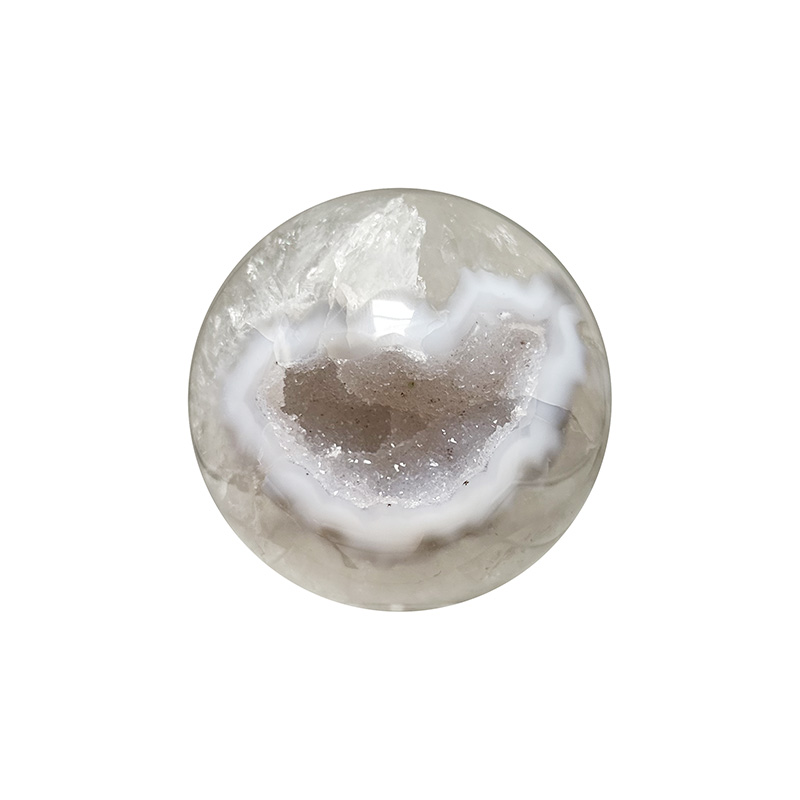 Sphère Agate cristallisée - Pièce unique - 202502_256