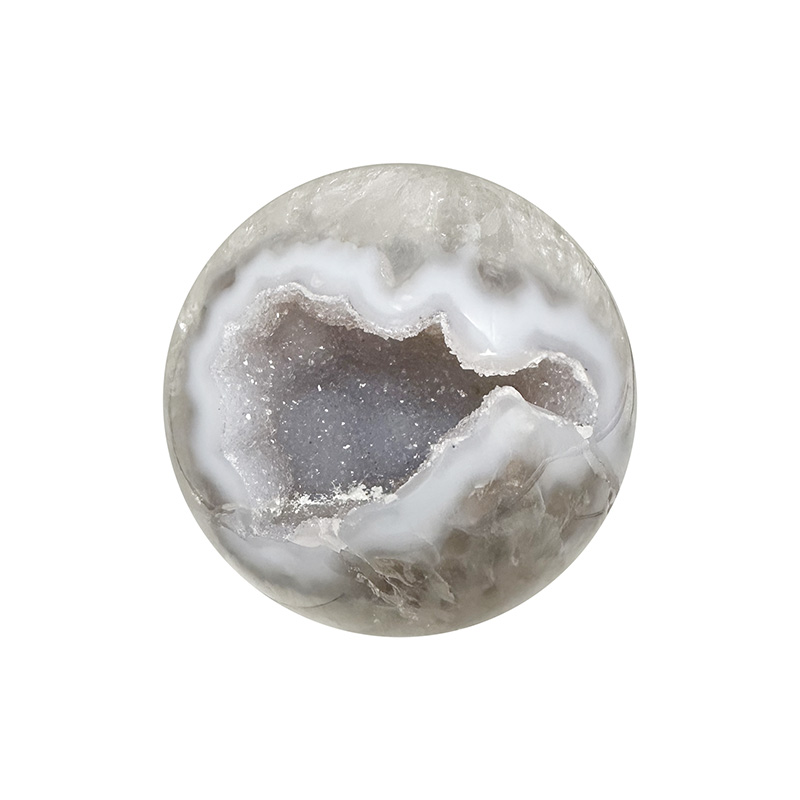Sphère Agate cristallisée - Pièce unique - 202502_262