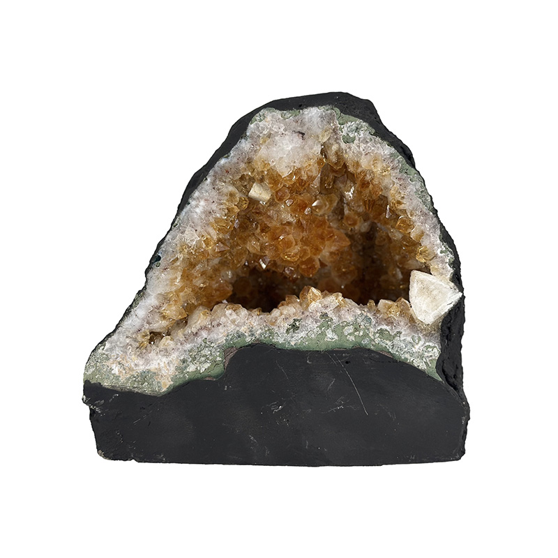 Géode d'Améthyste chauffée (citrine) - Brésil - Pièce unique - 202503_81