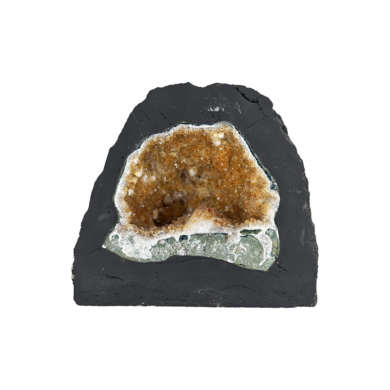 Géode d'Améthyste chauffée (citrine) - Brésil - Pièce unique - 202503_82