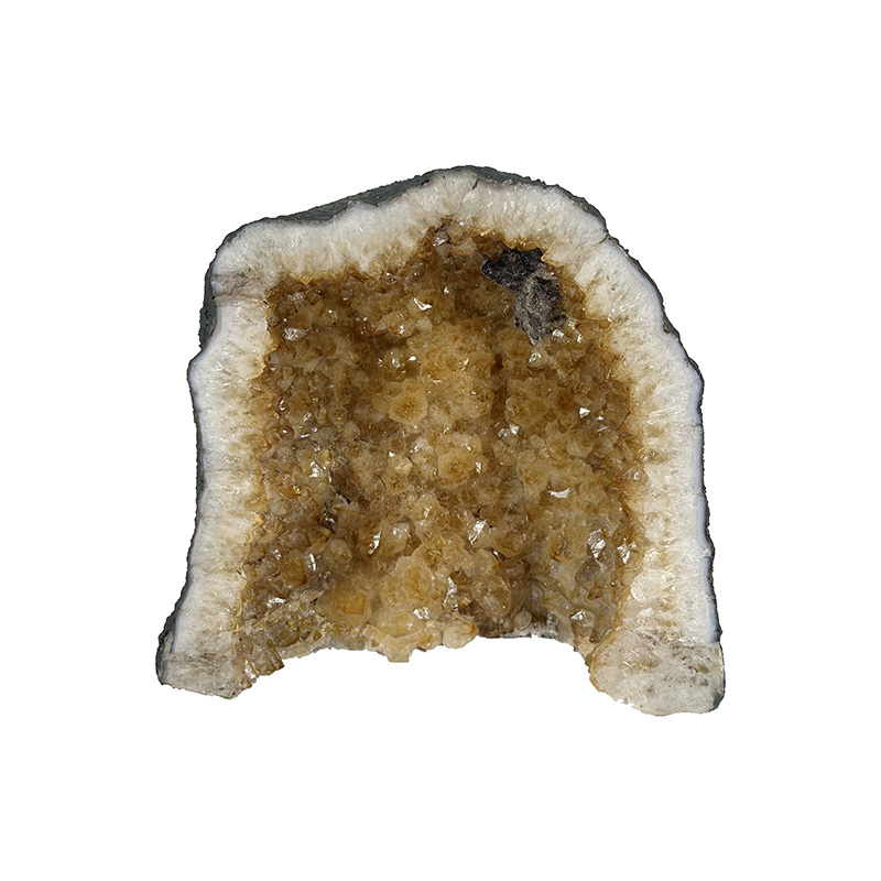 Géode d'Améthyste chauffée (citrine) - Brésil - Pièce unique - 202503_83