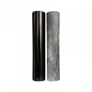 Cylindre shungite stéatite dépoli - Piece unique - 202508_256