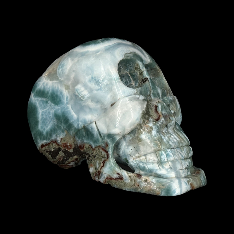 Crâne Larimar - Pièce unique - 202510_129