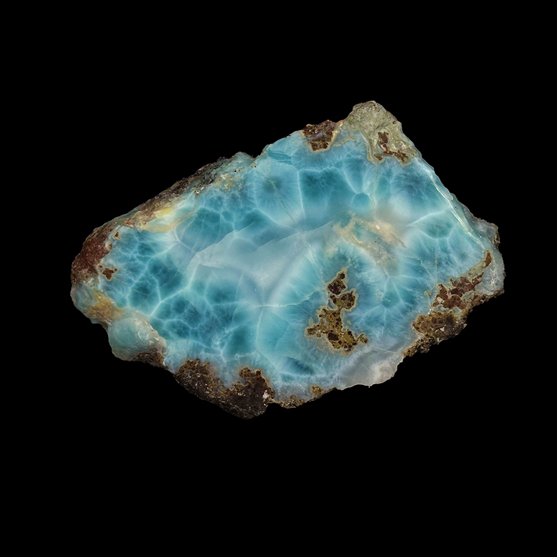 Plaque face polie Larimar - Pièce unique - 202510_133