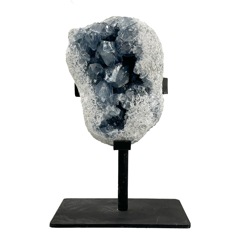 Celestite sur socle métal - Pièce unique - 202511_155