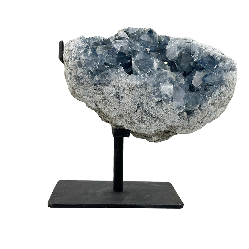 Celestite sur socle métal - Pièce unique - 202511_156