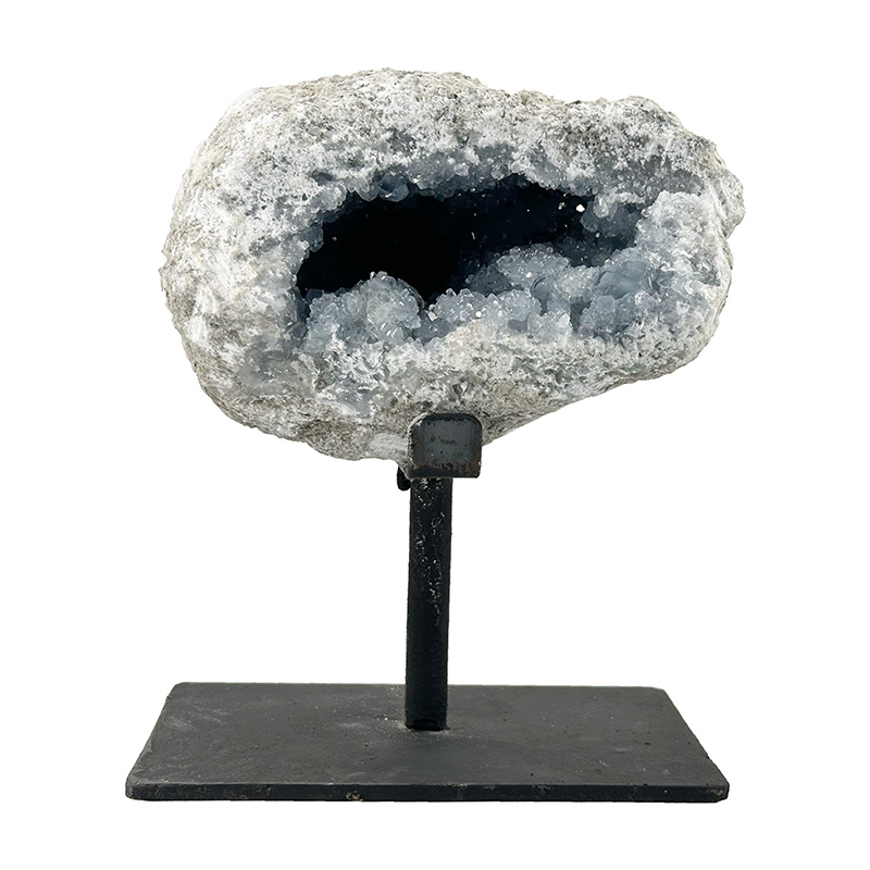 Celestite sur socle métal - Pièce unique - 202511_159