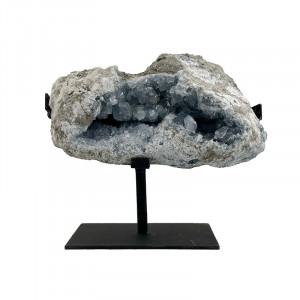 Celestite sur socle métal - Pièce unique - 202511_161
