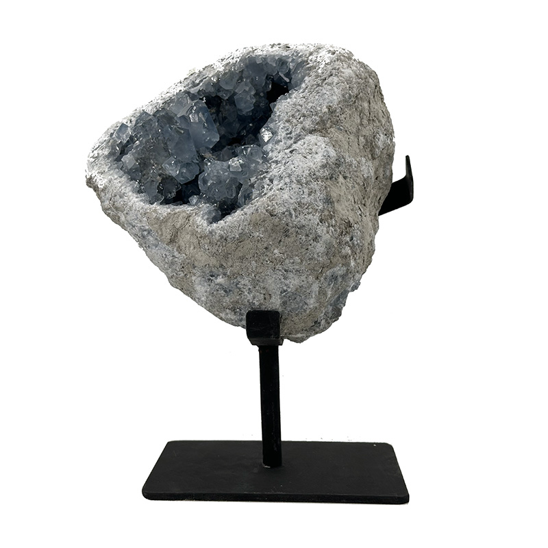 Celestite sur socle métal - Pièce unique - 202511_163