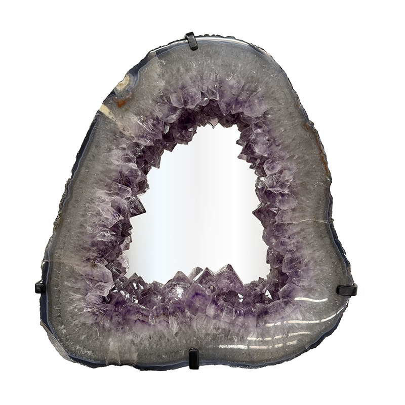 Miroir en Améthyste - Pièce unique - 202601_169