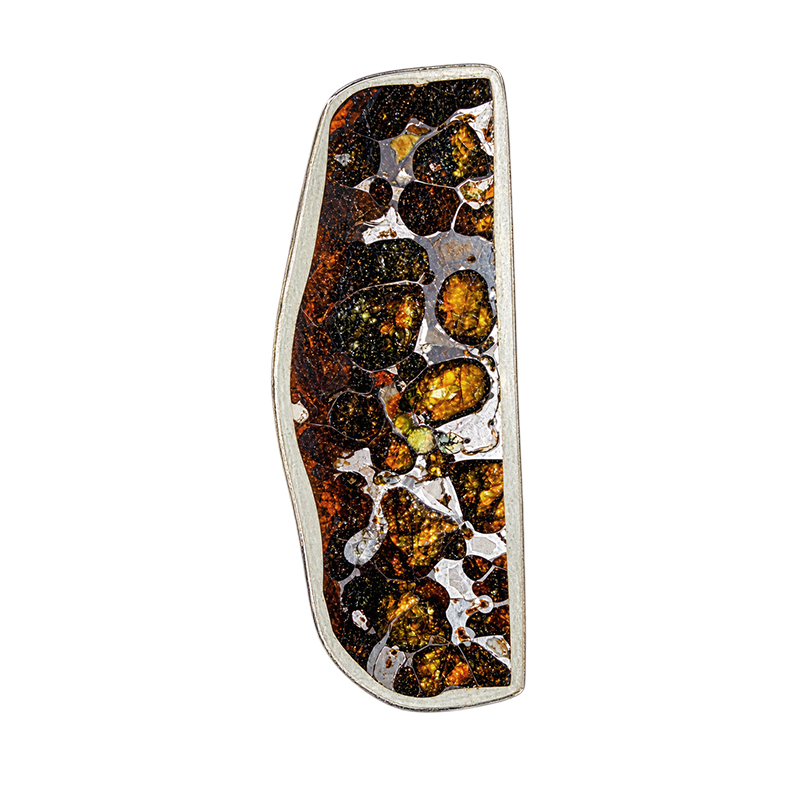 Météorite Pallasite Plaque - Pièce unique - 202608_154