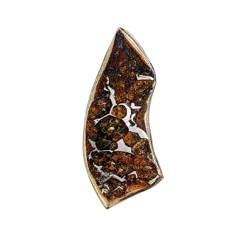 Météorite Pallasite Plaque - Pièce unique - 202608_156