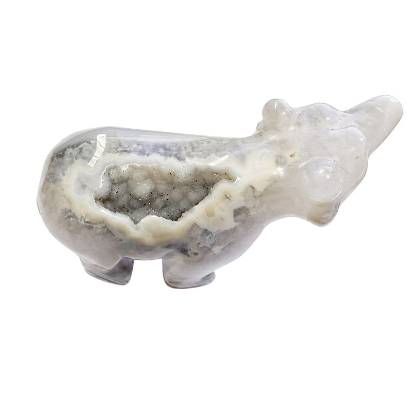 Statuette Ours Agate - Pièce unique - 202608_173