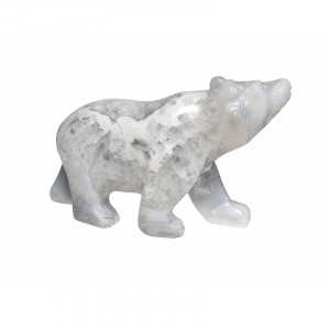 Statuette Ours Agate - Pièce unique - 202608_173