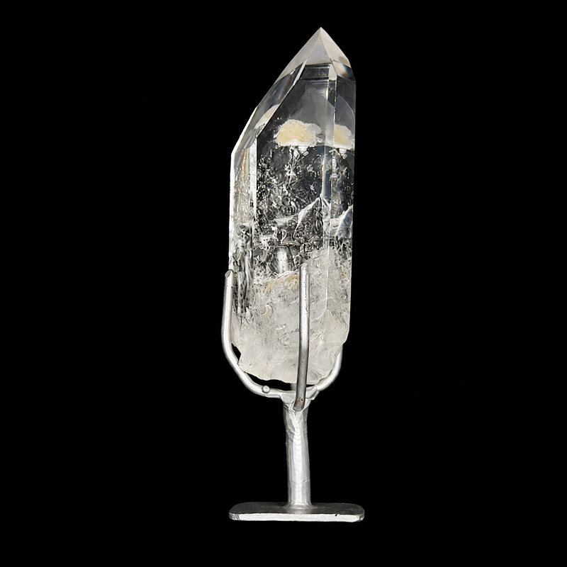 Pointe Cristal de Roche sur socle en métal - Pièce unique - 202608_196